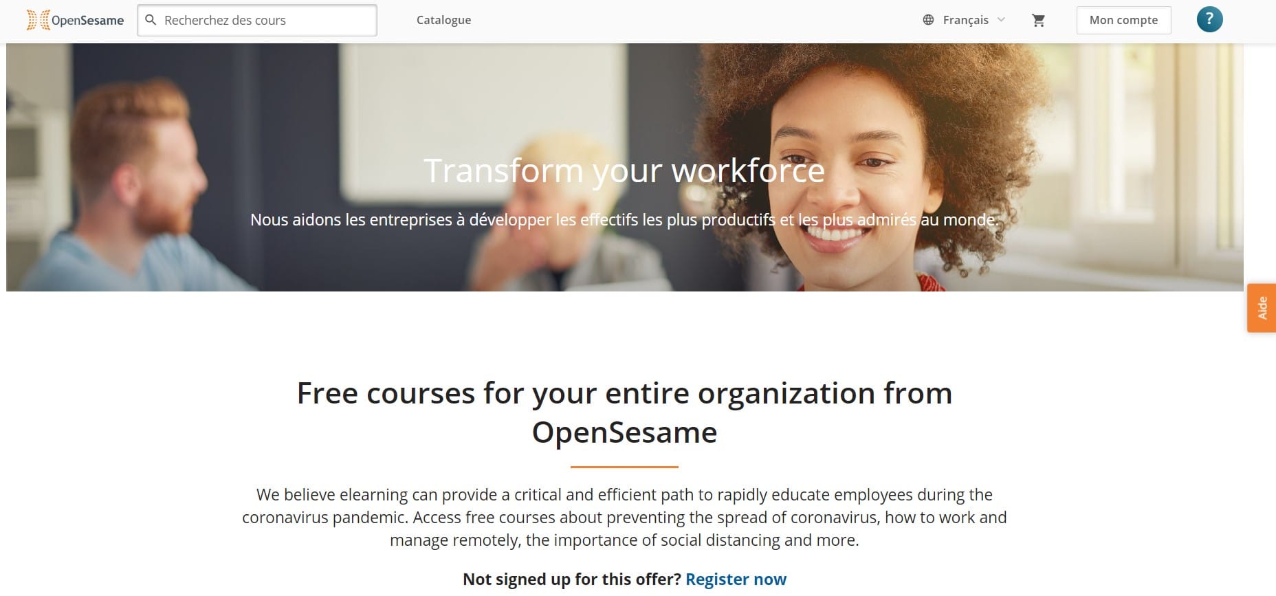 OpenSesame - Plateforme e-learning