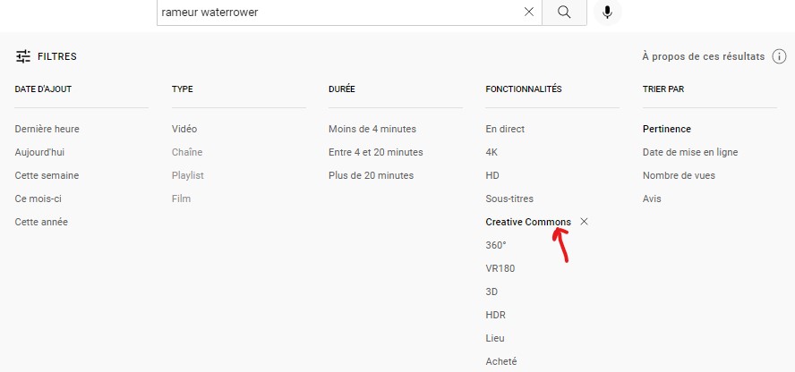 YouTube sans faire de vidéos - Recherche - Creative Commons